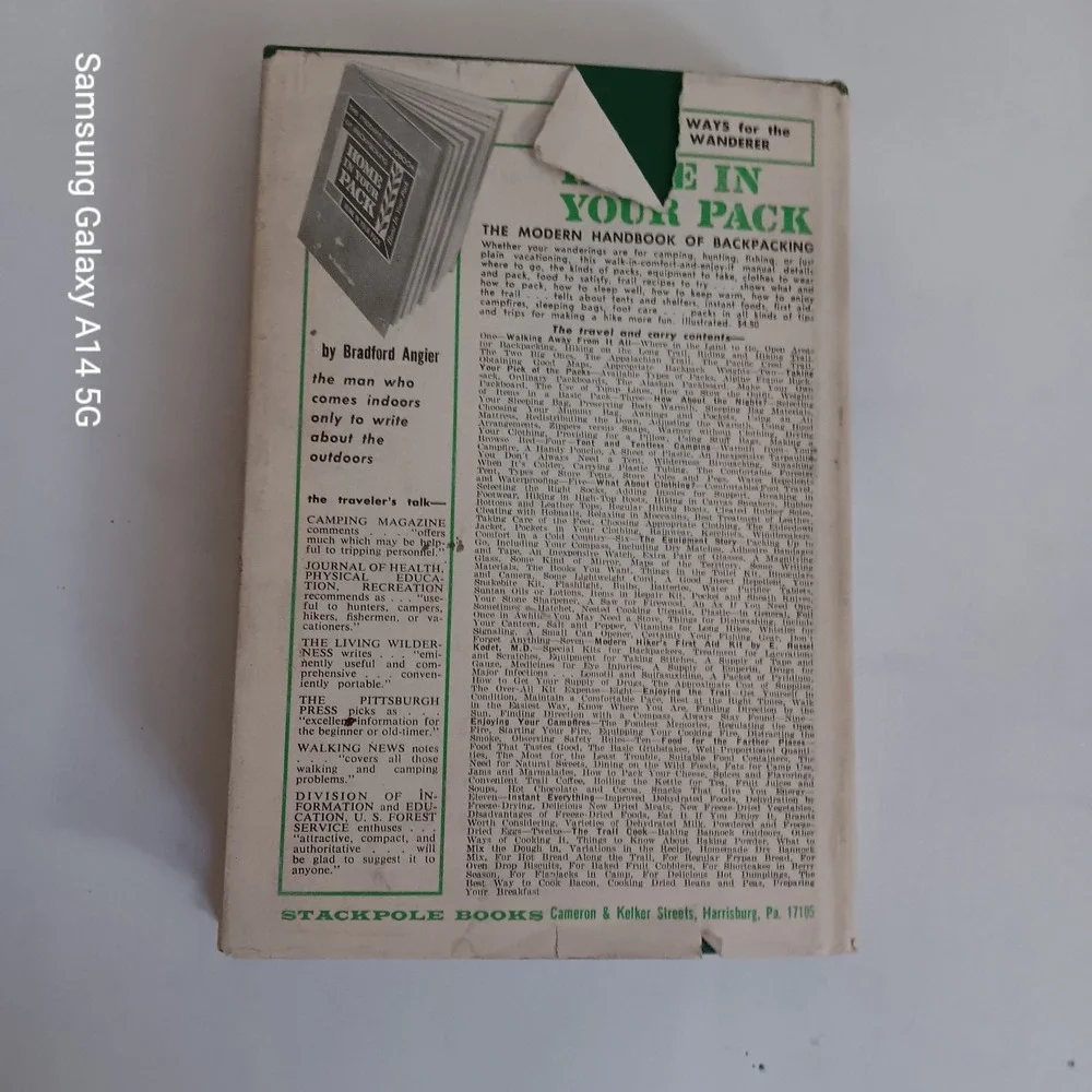 All About Camping W K Merrill 1963 STACKPOLE Hardcover Vintage Dust Jacket